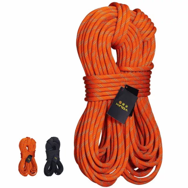 24KN 10mm Climbing Rope Travel Outdoor Sports Rope Caving Rescue PE Class Rope