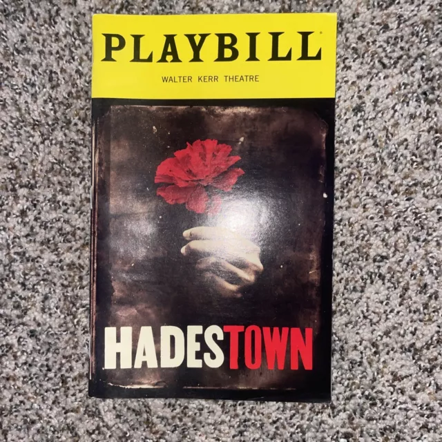 HADESTOWN Nov 2019 Broadway Playbill! REEVE CARNEY Amber Grey PATRICK PAGE+!