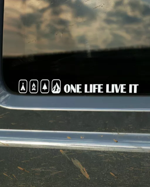Sticker One Life Live It Offroad passend für Defender Land Rover Hilux Jimny 4x4