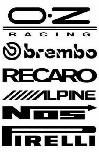 Car Door Stack Sponsor Logo Stickers,Graphics,Decals JDM car decals pair