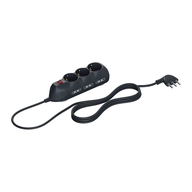 BTicino Ciabatta Elettrica Ultraslim Con 5 Prese 10A - Bianca, Per Spazi Piccoli