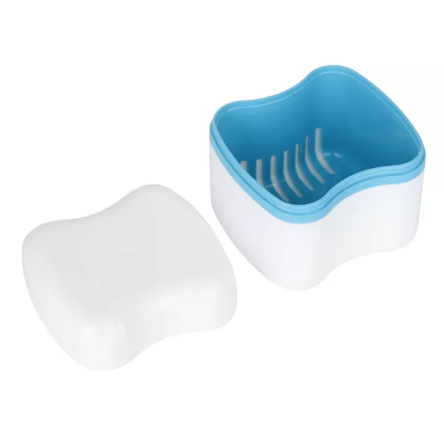 Denture False Teeth Storage Box Case With Filter Screen Dental Appliance DE YAR