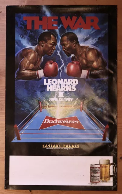 “Sugar” Ray Leonard vs Tommy Hearns, 1989 - Official Promotional Poster, 46x76cm