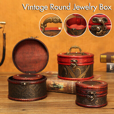 Retro Creative Jewelry Box Cylindrical Storage Box Jewelry Box Gift Small/large 2