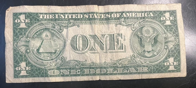 1935 E $1 One Dollar Bill Silver Certificate Blue Seal H06105041I