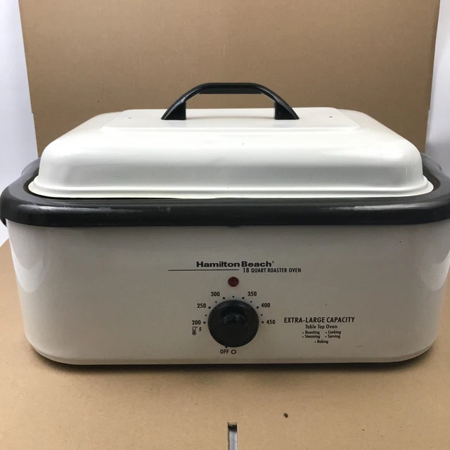 VINTAGE HAMILTON BEACH 18 Quart Roaster Oven ExtraLarge Model 32180