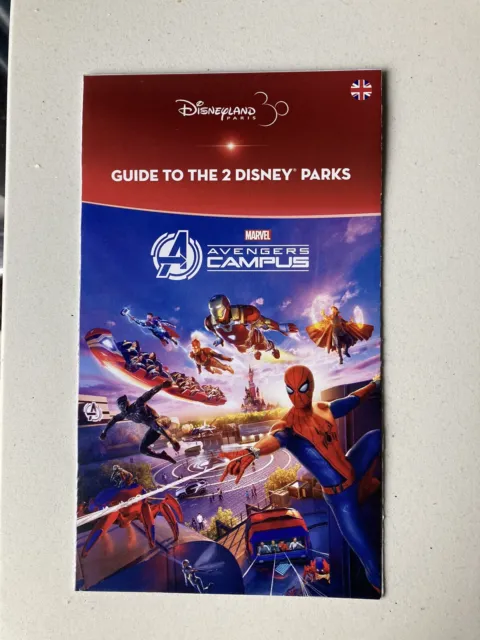 Disney No Longer Printing Maps. Disneyland Paris Park Map 2022. Avengers Edition