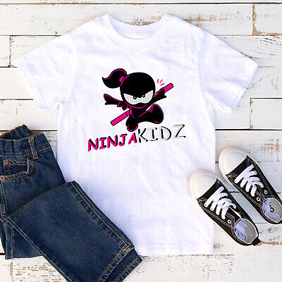 NINJA Kidz Kids T-shirt youtuber Youtube Divertente per Bambini Ragazzi T-Shirt Regali T Shirt