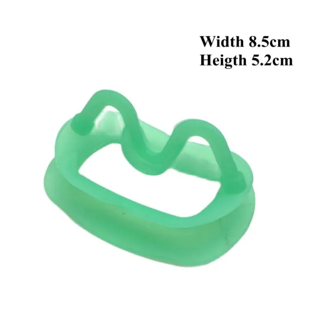 Dental Retractor Soft Silicone Mouth Opener 3DCheek Retractor Props Expand Green