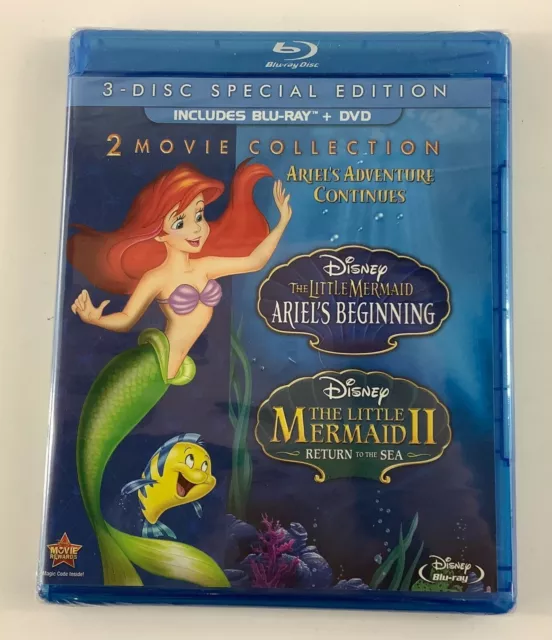 The Little Mermaid II & Ariels Beginning 2-Movie Collection Blu-ray + 2-Disc DVD