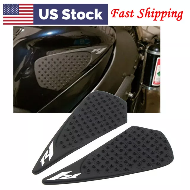 Tank Traction Side Pad Gas Fuel Knee Grip Decals For Yamaha YZF R1 2007-2008 US