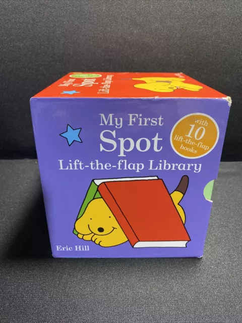 My First Spot Lift-the-Flap Library 10 Board Books Set Eric Hill