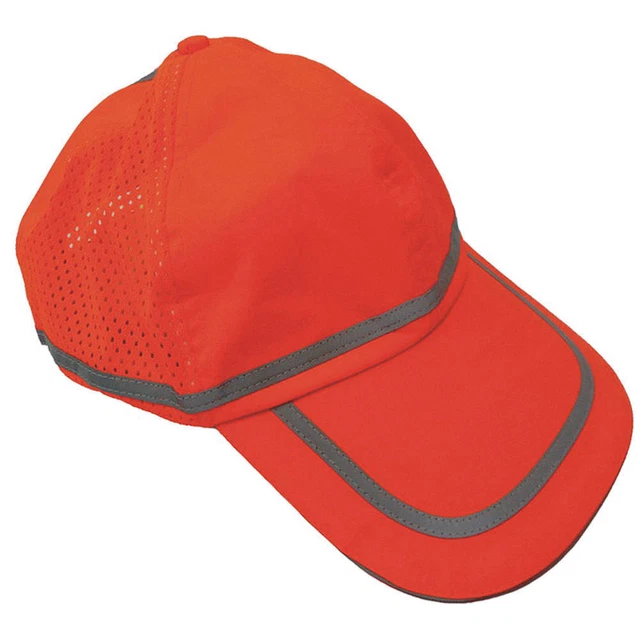 CONDOR 25F541 Baseball Cap,Polyester,Hi-Vis Orange
