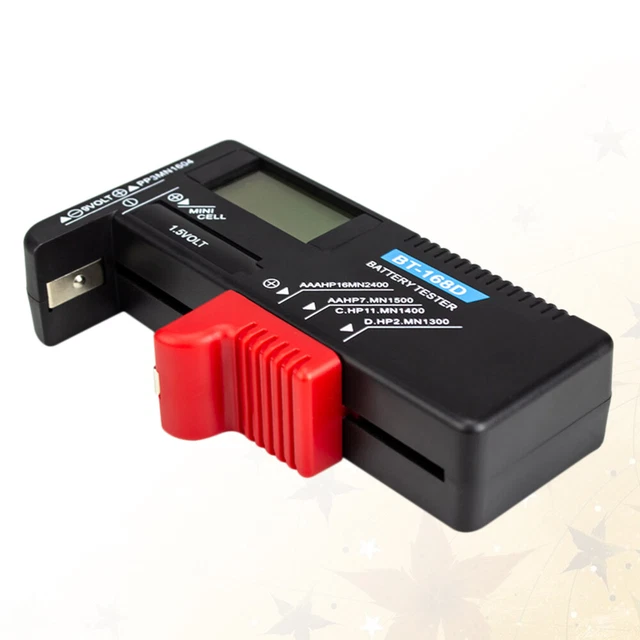 Tester batteria universale 1,5 V 9 V controllo batteria display digitale per AA AAA C D