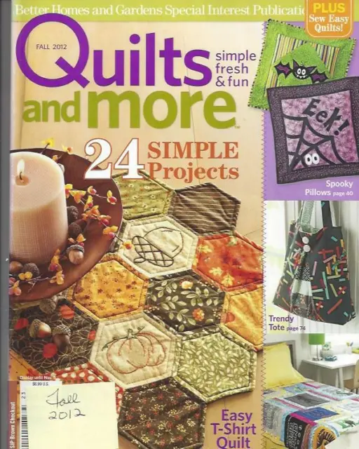 Quilts and More, magazine; Fall 2012; magazine  back issue