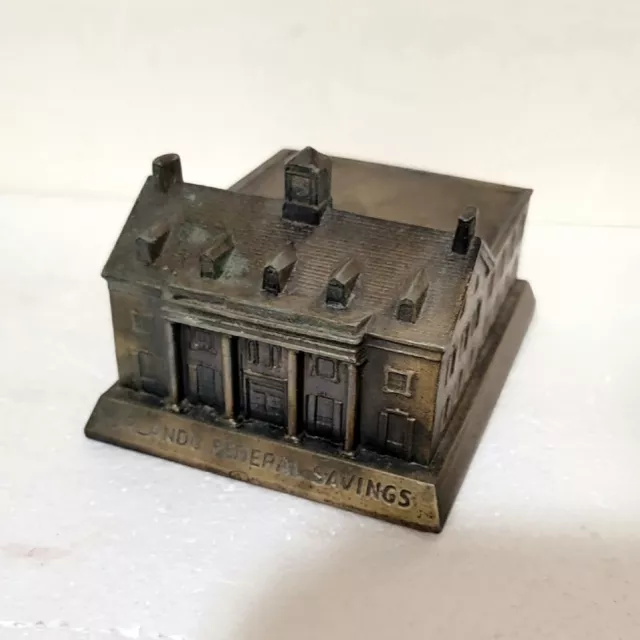 Rare Orlando Federal Savings Bank Metal souvenir building BANK replica model