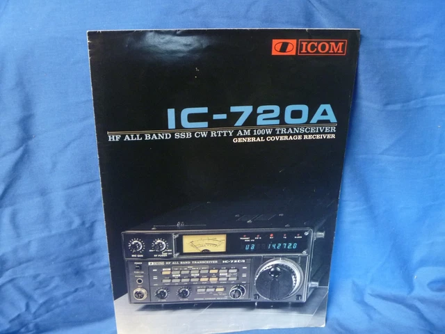 ICOM IC-720A HF All Band Transceiver Instruction Manual +