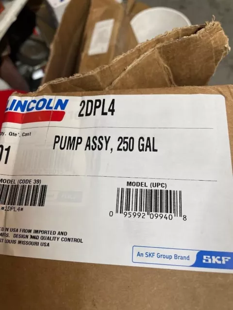 Lincoln 284168 Oil Pump Transfer System, Air-Operated: Grainger Label 2DPL4