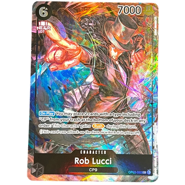 Rob Lucci (092) (Alternate Art) OP03-092 Super Rare Pillars of Strength NM/M main image 0