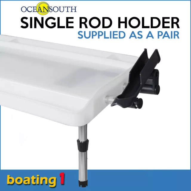 Single Rod Holder on side for Oceansouth Large Bait Board - Supplied as a pair