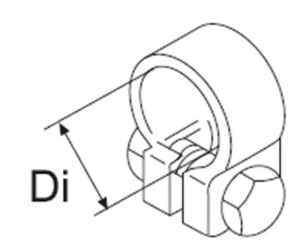 Rohrschelle D24-26 Edelstahl, Webasto, 1320165A