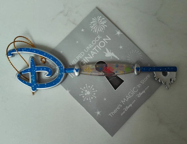 DISNEY STORE OPENING Unlock the Magic Fireworks Key Plastic Full Size ...