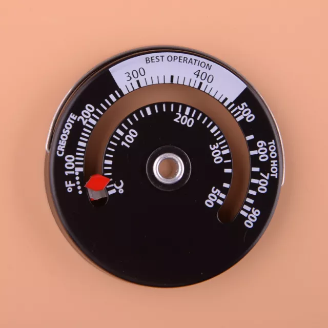Termómetro medidor de temperatura de calor para estufa de madera magnética para fuego