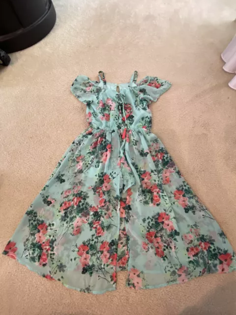 Speechless Kids Floral Romper Dress Size 12 Girls