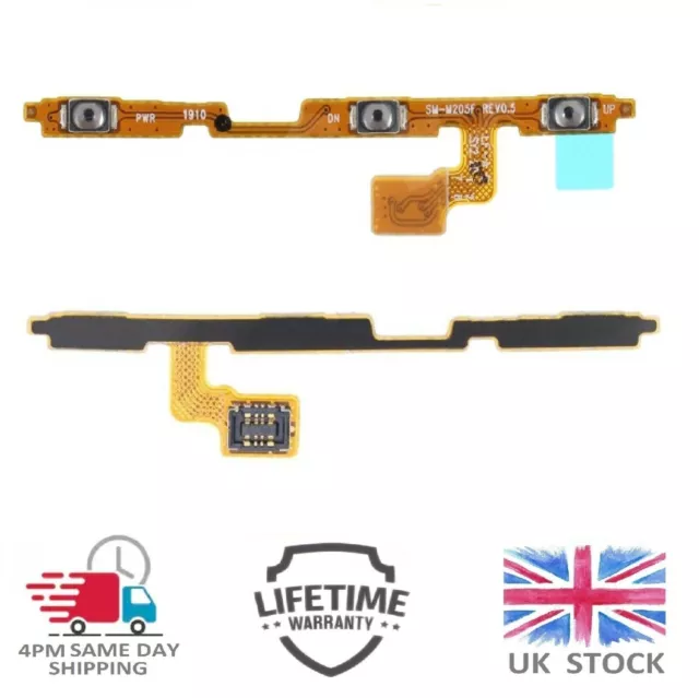 For Samsung Galaxy A10 A105 Power Flex Cable With Volume Side Buttons Adhesive