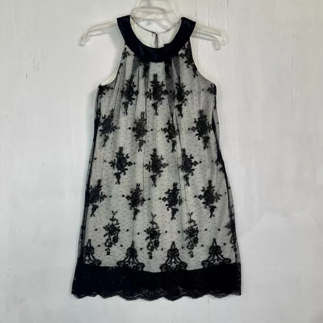 Un Deux Trois Girls Lace Overlay Formal Party Dress Size 16