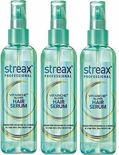 Streax Pro VitaRiche Gloss Hair Serum Confezione da 3 100 g ciascuno