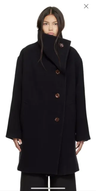 Acne Studios Funnel-neck Wool-blend Coat (size 36)