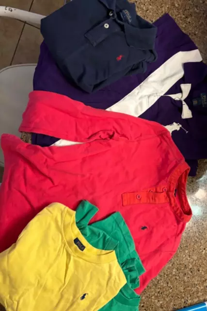 boys polo, Ralph Lauren 5 shirts size 7