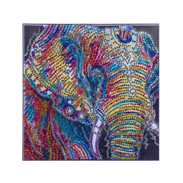 2Pcs Full Drill Elephant Special Shaped Painting Diy Stitch