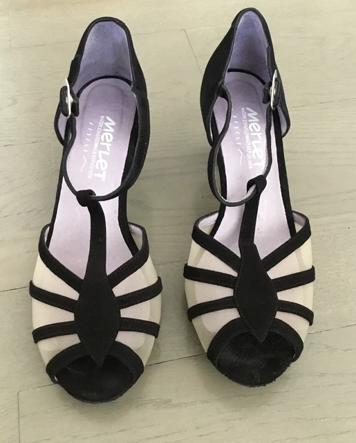 MERLET KARMINA BALLROOM DANCE SHOES (Size 40 1/2)