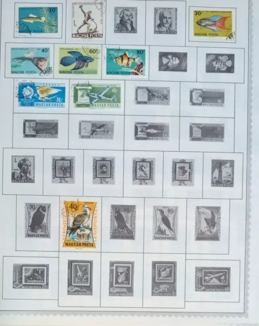 92 Pages Of Postage Stamps From A World Wide Album (184 Pgs)