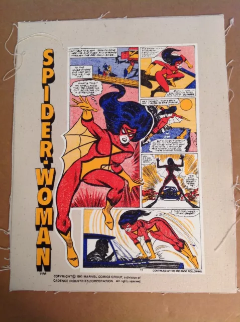 Vintage Spider-Woman handbag production art set Marvel Spider-Man