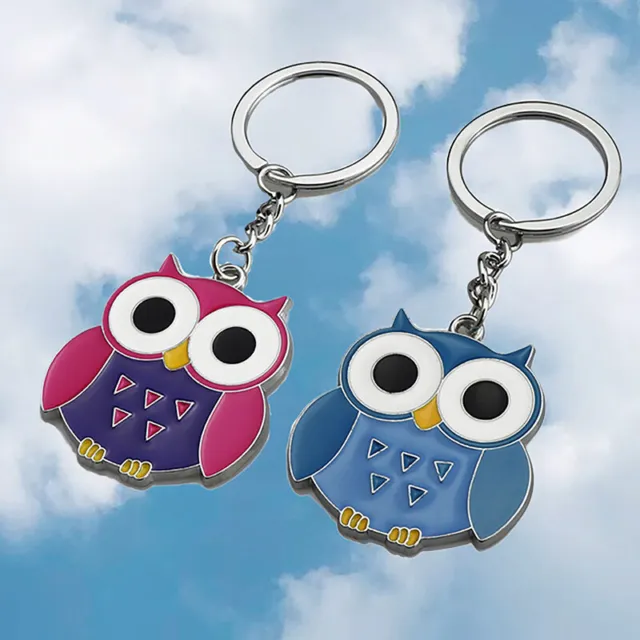 Exquisite Owl Cat Dog Keychains Cartoon Unisex Handbag Ornaments Car KeyholdYB