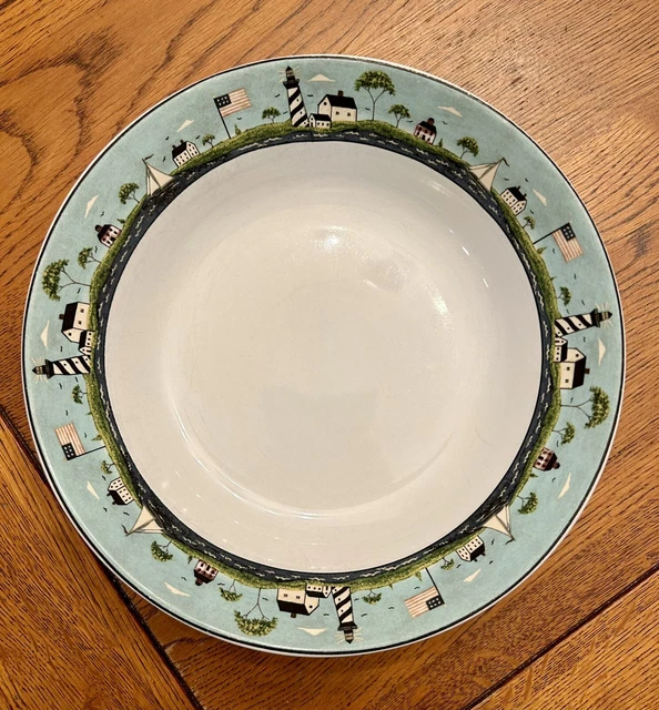 Sakura COASTAL BREEZE, Soup/Cereal Bowl by Warren Kimble, Ceramic, 7 1/2", 1998
