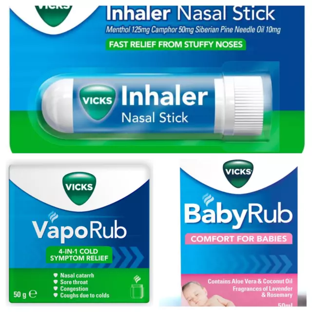 Vicks baby rub sales for stuffy nose