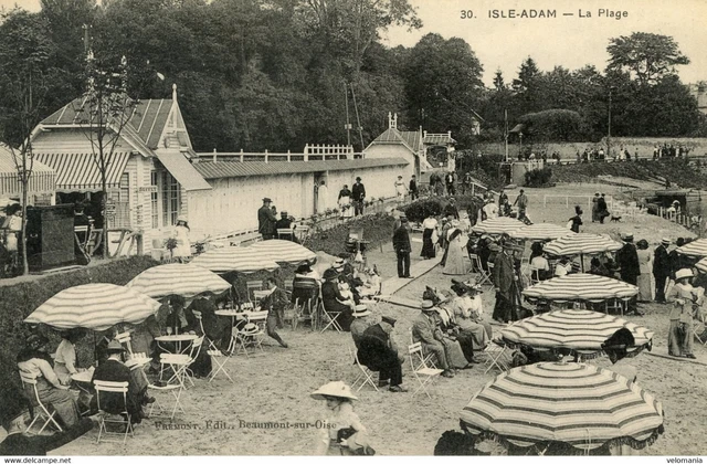 11851 cpa 95 L'Isle Adam - La Plage