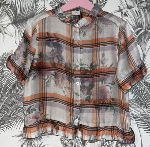 Camicia a maniche corte Next bambina 8 (7-8 anni) età
