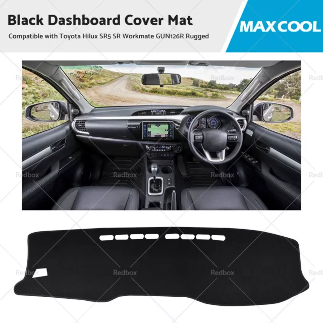 Dash Cover Mat Suitable for Toyota Hilux SR5 SR Workmate GUN126R Rugged 16-20