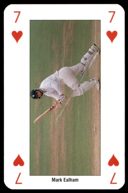 Cricket World Cup 99 (Playing Card) Seven of Hearts Mark Ealham England