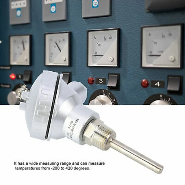 Dauerhaft Temperaturen Messen Sensorsonde Terminalkopf Edelstahl Pt1/2  ''