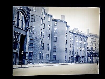 GLASS NEGATIVE PHOTO  Boston, MA US HOTEL April 12, 1930 TORN down 124