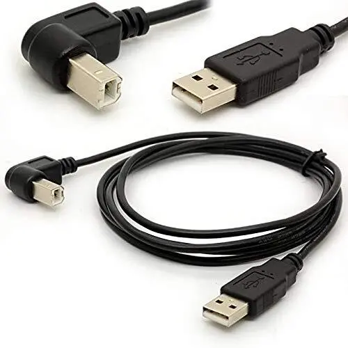 Meiyangjx 4.9 Feet USB Printer Cable USB 2.0 A Male to B Male 90 Degree Angle...