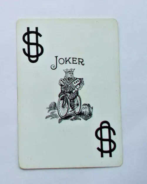 1 Single Vintage Wide Swap Playing Card Bicycle Joker 88