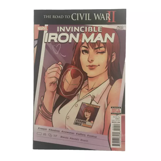 Invincible Iron Man #10  2nd Ironheart Riri Williams Cover A 1st Print 2016 MCU