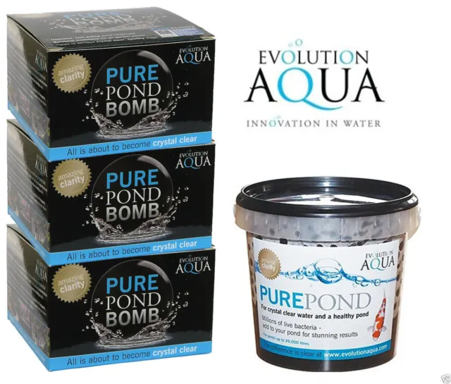 Evolution Aqua Pure Pond Bomb EA Pure Pond Balls for Pond Water Activating Gel